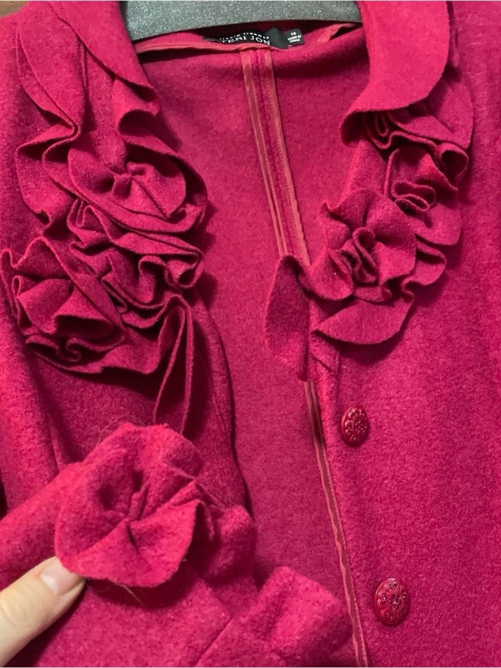 Pink Ruffle Blazer - Picture 4 of 5